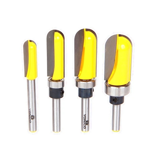 YONICO Router Bits Set Round Nose Core Box 4 Bit 1/4-Inch Shank 14460q