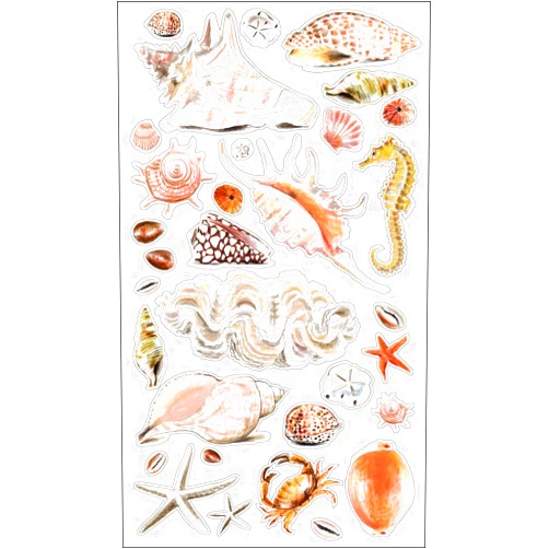 Sticko Sea Shells and Sand Stickers
