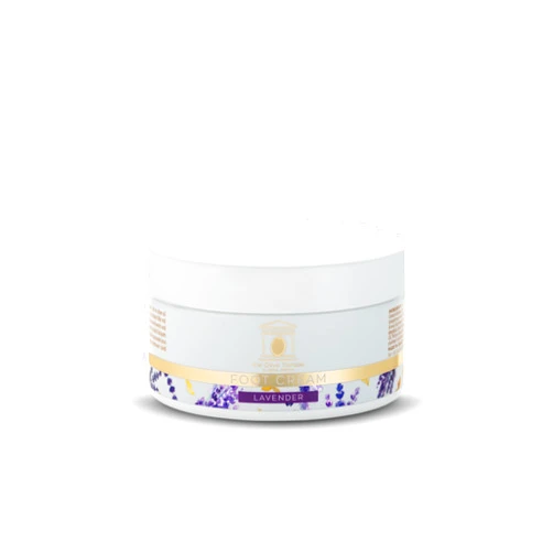 The Olive Temple Hydrating Foot Cream with Olive Oil and Lavender, 100 ml (3.38 fl oz)