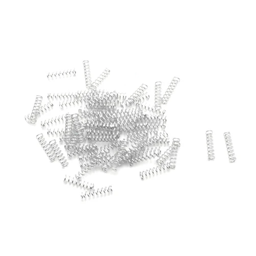 XJSXZC Metal Compression Spring Silver Tone (0.4x2.3x9mm 50 Pcs)