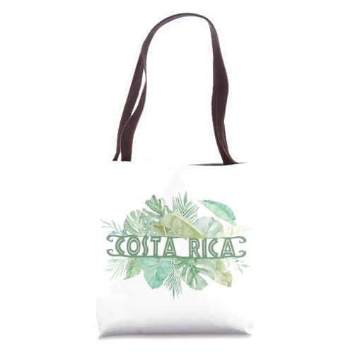 Costa Rica Vacation Gift Souvenir by Irie Shirts Costa Rica Palms Caribbean Pacific Ecotourism Gift Souvenir Tote Bag