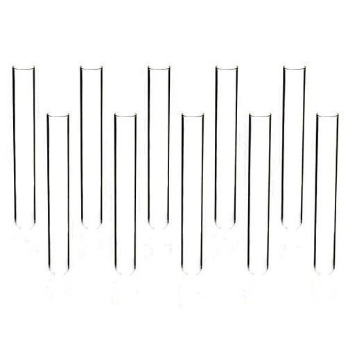 ULAB Scientific Cylindrical Glass Test Tubes, vol.25ml, 20x200mm, Medium 3.3 Borosilicate Glass Material, Pack of 20, UTT1022