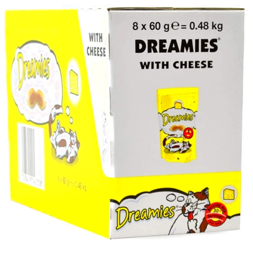 Dreamies Cat Treats Various Flavours 60g X 8 Pack Bulk Deal! (Cheese)