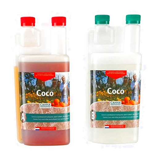 Canna CA1260+CA1270 Coco A & B, 1 L, Set of 2 Plant Growth, White/Brown