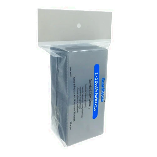 Guardhouse 2x2 Double-Pocket Unplasticized Coin Flips Pack of 100