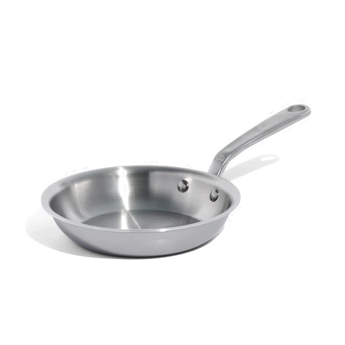 Made In Cookware - 8-Inch Stainless Steel Frying Pan - 5 Ply Stainless Clad - Professional Cookware - Crafted in Italy - Induction Compatible