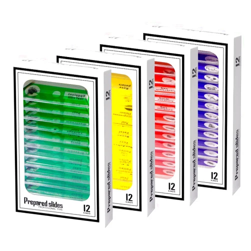 Generic 48Pcs Plastic Prepared Microscope Slides for Kids, Animals Plants Flowers Microscope Slides Sample for Student School Science Lab Supplies