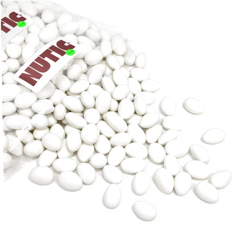 Nutic White Jordan Almonds Candy Bulk | 5LB | Candy Covered Almond - Wedding Favors - With Sweet Hard Candy Coating - Italian Confetti | Five Pounds I Made in USA