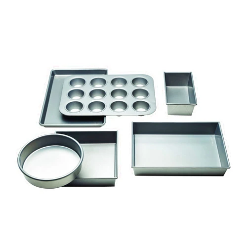 Chicago Metallic Commercial II Non-Stick 6-Piece Bakeware Set, Silver