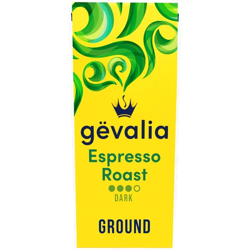 Gevalia Espresso Dark Roast 100% Arabica Ground Coffee (12 oz Bag)
