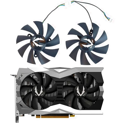 Coolerage 87mm GA92A2H DC 12V 0.35A 4Pin Graphics Card Fans for Zotac GeForce GTX 1660 1660Ti & RTX 2060 2070 Super Mini Video Card Fans (Fan AB)