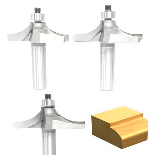 Akylin 3Pcs Table Edge and Handrail Router Bit,1/2 Inch Shank, Cutting Depth 3/4