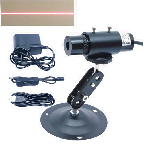 Oxlasers Adjustable 5V 650nm Red Line Module Linear Alignment Locator for Wood Stone Fabric Cutting Positioning