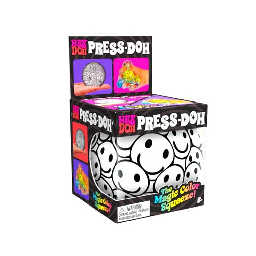 Schylling NeeDoh Press-Doh - Sensory Squeeze Toy - Satisfying Dough Filling - 2.5