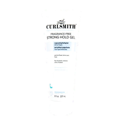 CURLSMITH Fragrance-Free Strong Hold Styling Gel 8 oz | Long-Lasting Frizz Control for Defined Curls