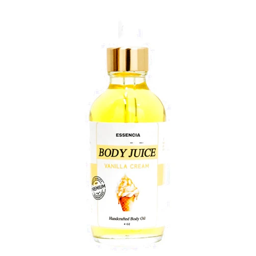 STALKLENE Essencia Scented Juicy Body Oil, Vanilla Body Oil, Essencia Body Juice Oil, Essencial Natura Perfume, Essential Oils For Skin, Coconut Cream Pie Body Oil, Moisturizing Body Oil (Vanilla Cream)