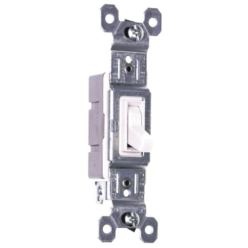 Pass & Seymour Legrand Pass & Seymour 660WCP Trademaster 15 Amp Single Pole Toggle Light Switch, Residential Grade, White (10 Pack)