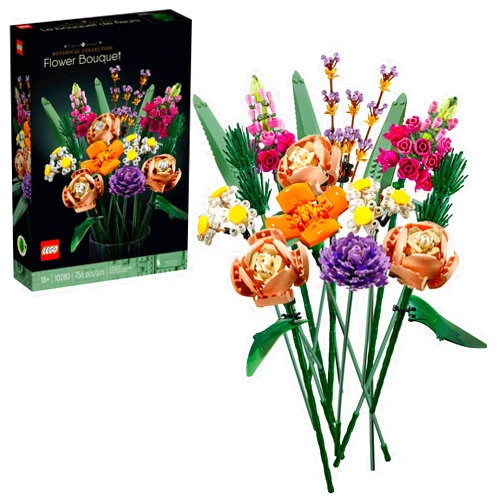 LEGO Flower Bouquet 10280 Building Kit; A Unique Flower Bouquet and Creative Project for Adults, New 2021 (756 Pieces)