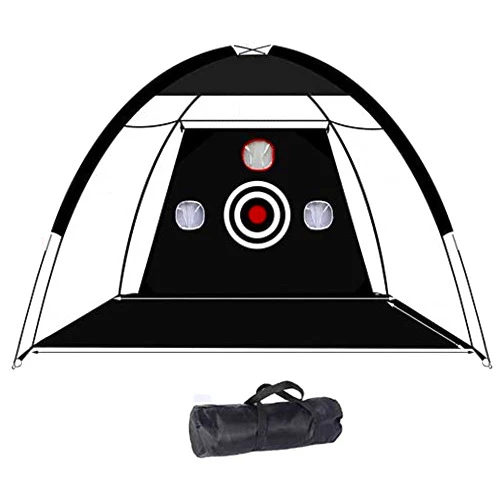 LIQIWI Large Size Portable Indoor Golf Hitting nets, Driving Range, Golf Training aids Swing Practice net
