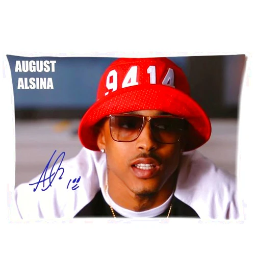 Tt-shop Pillowcase 20*30 Twin sides Tt-shop Soft Zippered Pillowcase Pillow case Cover 2030 Inch (Twin sides) August Alsina Signature 01 Pattern Fashion Design