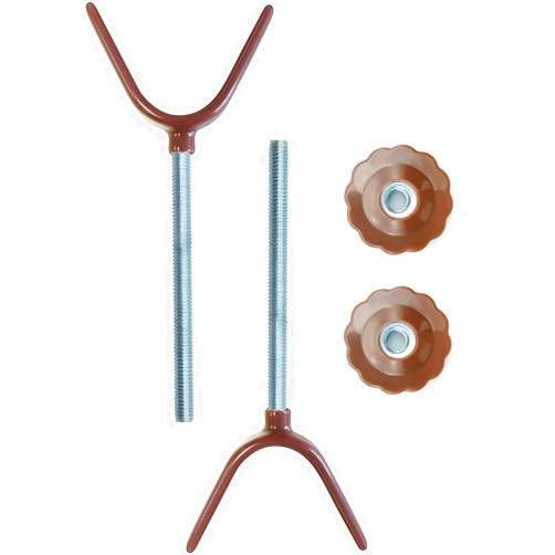 Vmaisi 2 Pack 8MM Baby Gate Y Shaped Threaded Spindle Rod Adapter for Pet & Dog Pressure Mounted Safety Gates