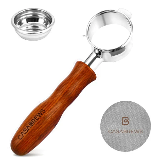 CASABREWS 51mm Bottomless Portafilter with Filter Basket and Puck Screen, 3 Ears Espresso Portafilter Fits CASABREWS CM5418, 3700Essential, 3700Gense, 3700Pro