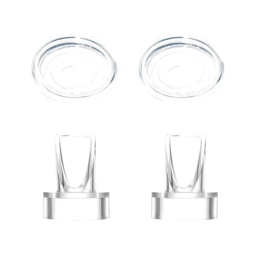 Hranio Duckbill Valves & Silicone Diaphragm Compatible with Momcozy/TSRETE/HAUTURE/PADRAM/LoveOfLive/OMFMF, Use with Wearable S9 Pro/S10/S12 Parts Replace, Wearable Breast Pump Accessories (4 Piece Set)