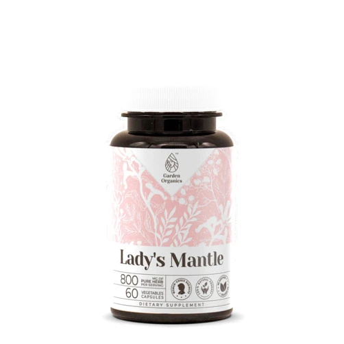 Garden Organics Lady's Mantle 60 Capsules | High-Potency Capsules, Herbal Dietary Supplements | Made with Vegetable Capsules and Lady's Mantle (Alchemilla vulgaris) Dried Herb (60 Capsules)