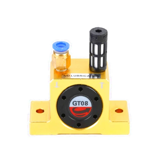 Wannoc G 1/8'' Pneumatic Turbine Vibrators-Wannoc Silent Golden Industrial Vibrator for hopper Golden GT-8 Free Muffler