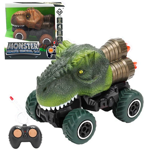 INFUN iNJOY Remote Control Dinosaur Truck Toys for Kids，Dinosaur Car for Boys - Indoor Outdoor All Terrain Car Toys...