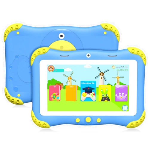 Moonka 64GB Kids Tablet 7 inch Android 11 Tablet for Kids(Ages 3-12), 2GB RAM 64GB ROM 128GB Expand, Toddler Tablet with WiFi, Bluetooth, GMS, Parental Control, Shockproof Case, Google Play, YouTube, Netflix