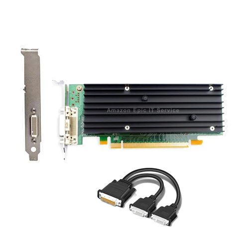 Epic IT Service Quadro NVS 290 PCI-E x 16 by Epic IT Service, 256MB GDDR2, with Full and Half Size Brackets for Windows XP, 7, 8, 8.1, 10 (Non-UEFI only), Dual DVI Adapter, Good for Replacement, 1 Year Warranty