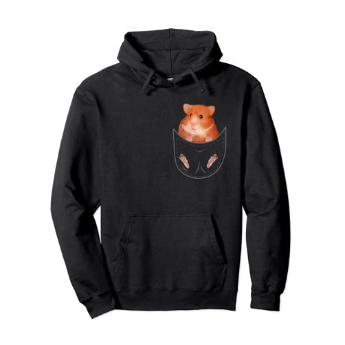 Funny Hamster Lover Apparel for Women Men Kids Kids Hamster Clothes Pocket Animal Outfit Gift Hamster Pullover Hoodie