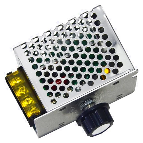 RUIAN 4000W Motor Speed Controller AC 10-110V Adjustable Voltage Regulator Motor Control Board High Power SCR Dimmer Controller Switch Temperature Governor Dimming Monitor