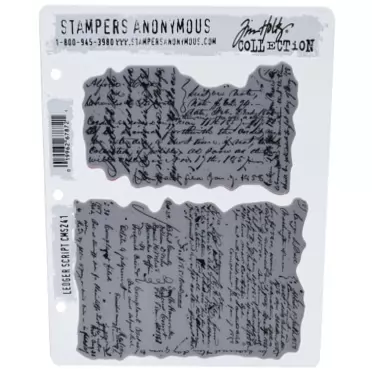 Stampers Anonymous Tim Holtz Cling Rubber Stamp Set, 7