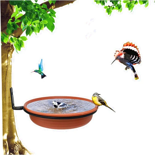 NEECONG Bird Feeder Tree Mounted with Heavy Duty Sturdy Steel, 8.5” in Diameter×1.85