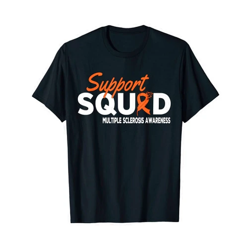 MS Multiple Sclerosis Awareness Apparel & Gifts Support Squad Multiple Sclerosis Awareness | Ms Awareness T-Shirt