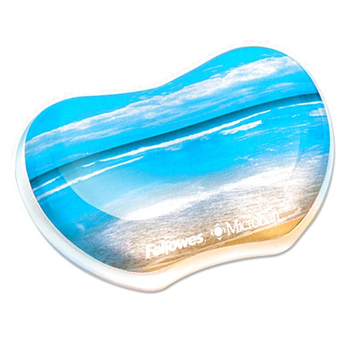 Fellowes Photo Gel Utility Wrist Rest with Microban Protection, Sandy Beach (9179501)