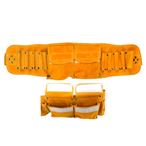 Shenqiao Hardware Tool Bag Waist Bag Leather Apron Tool Belt Multi-Pocket Design Meets The Needs of Carrying A Variety of Tool Bags Suitable for Home Decoration, Woodworking, Furniture Assembly