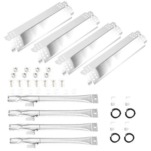 SearCook Replacement Parts Kit for Home Depot Nexgrill 4 Burner 720-0830H, 720-0830D, 720-0783E, 720-0888N, Members Mark 720-0830F, Kenmore 122.33492410, Grill Burners, Heat Plates, Igniters