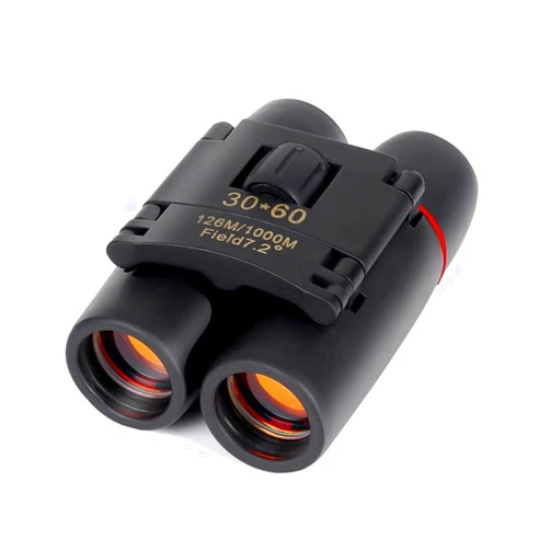 LSLANSOON 30x60 Portable Mini Binoculars, Wide View Angle Folding Binoculars Telescope with Low Light Night Vision for Outdoor Bird Watching Camping Hiking Traveling