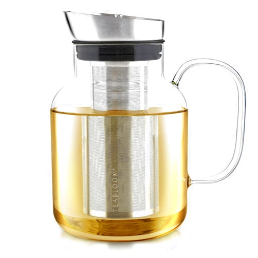 Teabloom Multi-Brew Glass Teapot + Kettle + Pitcher (51 OZ / 1.5 L) – Brew and Serve Hot Tea, Iced Tea, Cold Brew Tea and Fruit Infused Water – Legacy Tea Maker