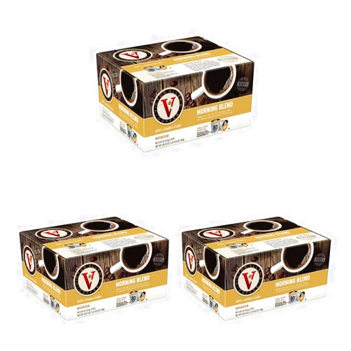 Victor Allen's Coffee Victor Allen 's Coffee K Cups Single Serve Light Roast Coffee Keurig 2 Brewer Compatible, Morning Blend, 80 Count (Pack of 3)