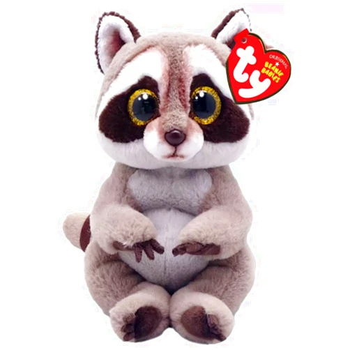Yuanpulalala Beanie Baby Petey Raccoon Stuffed Plush Doll (6inch)