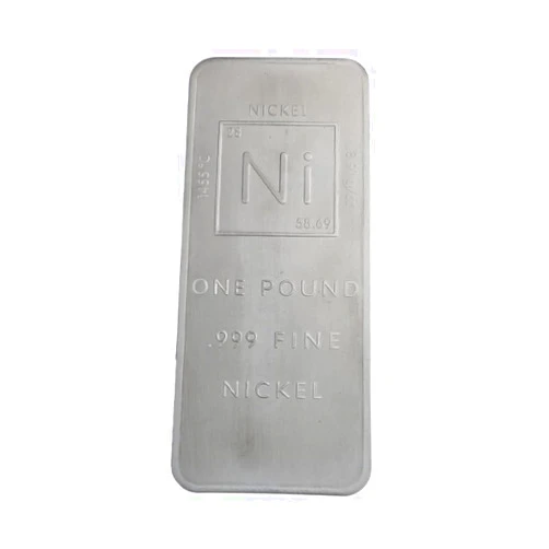 Unique Metals 1 Pound .999 Pure Nickel Bar Bullion with Element Design - Unique Metals
