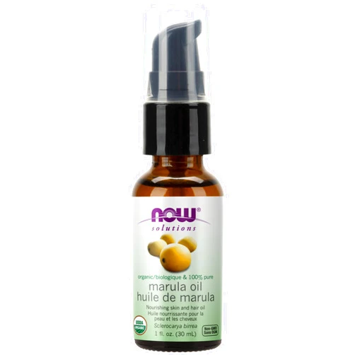 NOW Foods Solutions, Organic Marula Oil, Skin Hydrating and Nourishing, 100% Pure, 1-Ounce