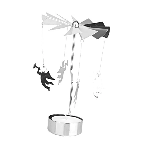 Generic Rotary Spinning Carousel Tea Light Candle Holder Table Decoration (Angel)