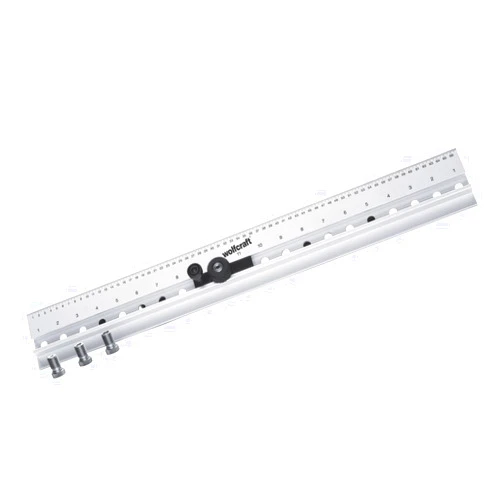 wolfcraft Dowelling jig I 4650000 I Multifunctional Drill Gauge for Dowel Joints and Rows of Shelf Support Holes