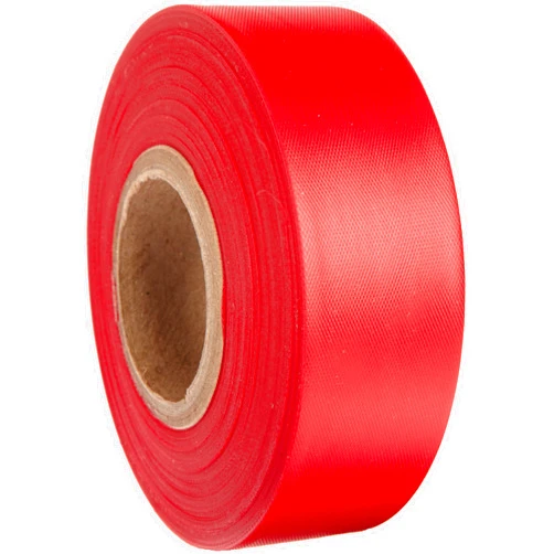 Brady Red Flagging Tape for Boundaries and Hazardous Areas - Non-Adhesive Tape, 1.188