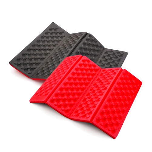 AceCamp 3940 Portable Lightweight Mini Waterproof Folding Mat, Foam Sitting Pad for Outdoor Activities, Foldable Kneeling and Seat Cushion for Comfort, Red